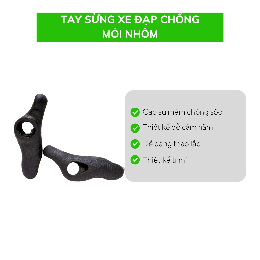 Tay sừng cao su xe đạp chống mỏi