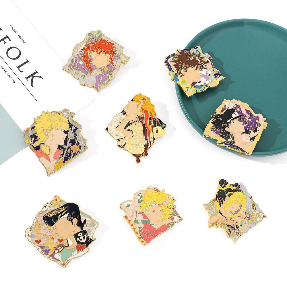 QQMALL Ghim Cài Áo Kim Loại Hình JoJo Bizarre Adventure