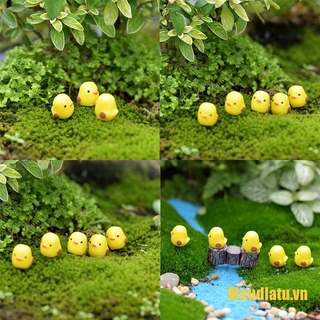 Set 5 Mô Hình Gà Con Mini Trang Trí Sân Vườn
