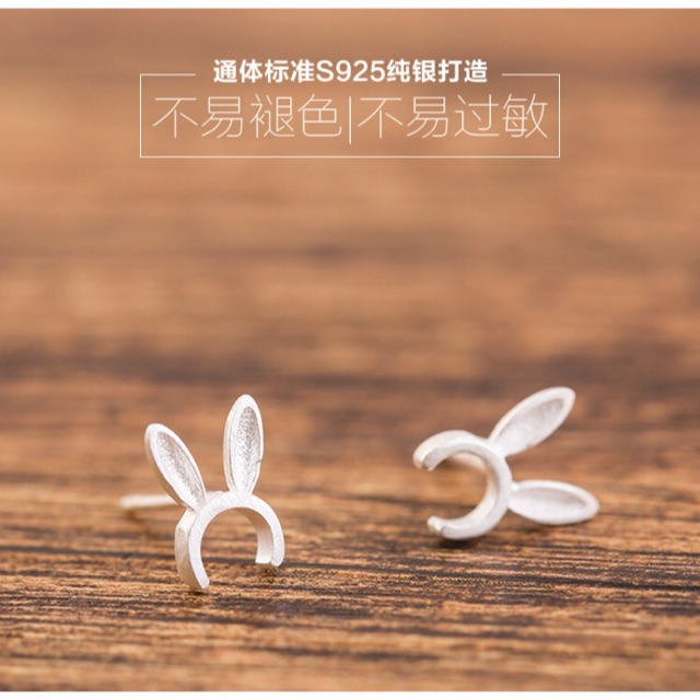 Hoa tai hình thú bạc 925 ngộ nghĩnh