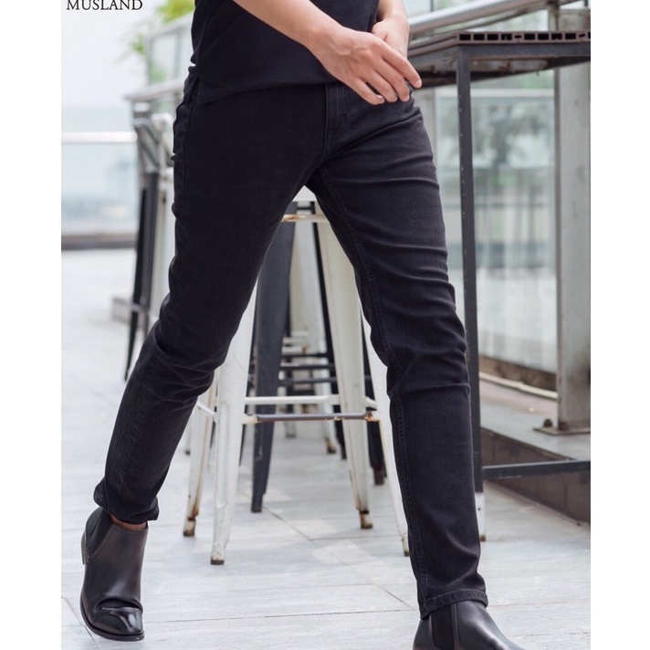 Quần jean nam chất bò cao cấp co dãn 4 chiều cực đẹp JEAN trơn from dáng skinny đẹp CAROLLSTORE Q10