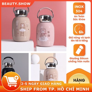 Bottle Bình nước giữ nhiệt, ly giữ nhiệt dễ thương cho trẻ 230 ml, inox 304