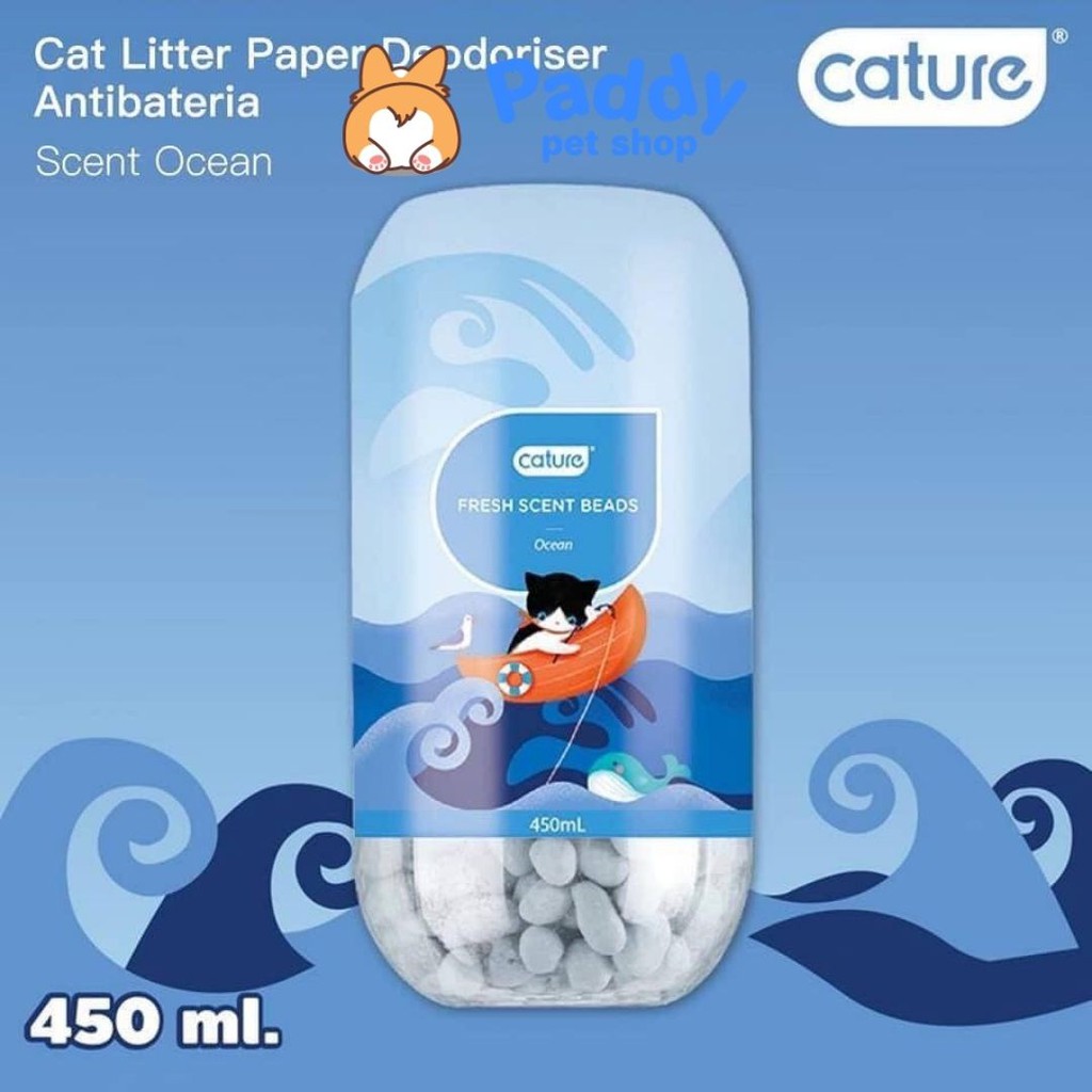 [Mã PET50K giảm Giảm 10% - Tối đa 50K đơn từ 250K] Viên Khử Mùi Hôi Cát Mèo Cature (Lon 450ml)
