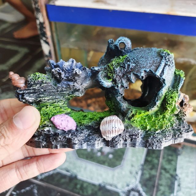 CẢNH TRANG TRÍ HỒ CÁ NON BỘ 13x4x7cm