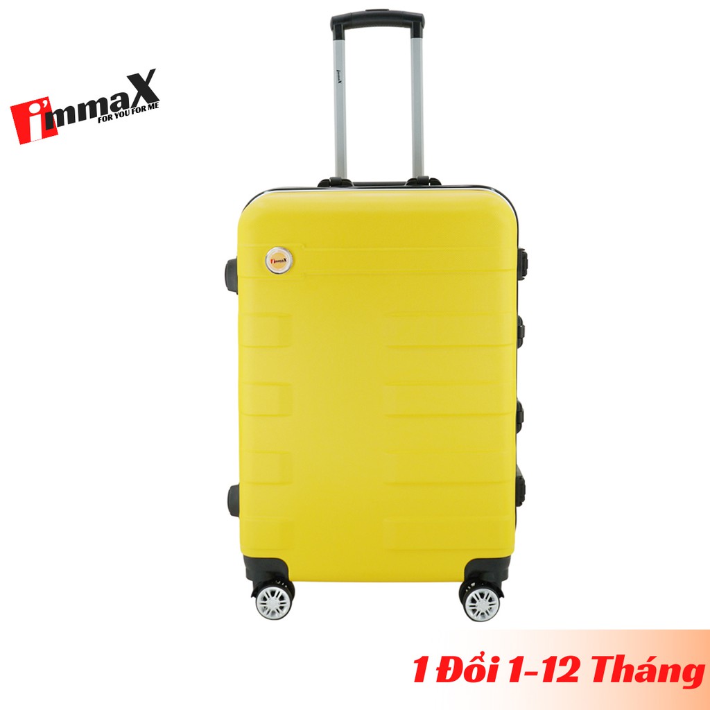 Bộ 2 vali nhựa khung nhôm nắp gập immaX A16 size 20inch + 24inch bảo hành 3 năm, 1 đổi 1 trong 12 tháng
