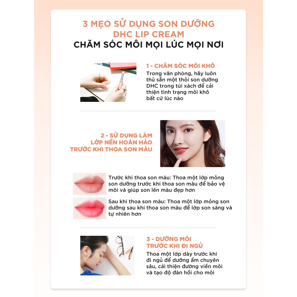 Son Dưỡng Môi DHC Lip Cream 1,5g