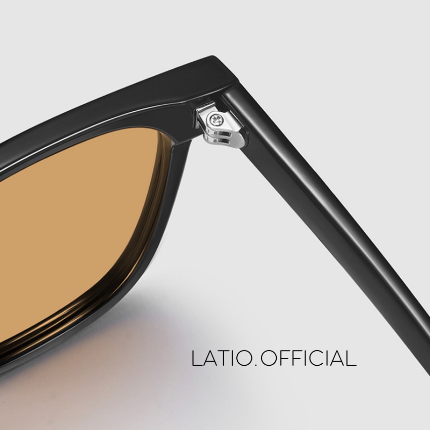 Kính râm nữ, Kính mát Nam Nữ LATIO kính mắt quốc dân thiết kế gọng vuông kết hợp với màu Gang màu tươi trẻ - KM42