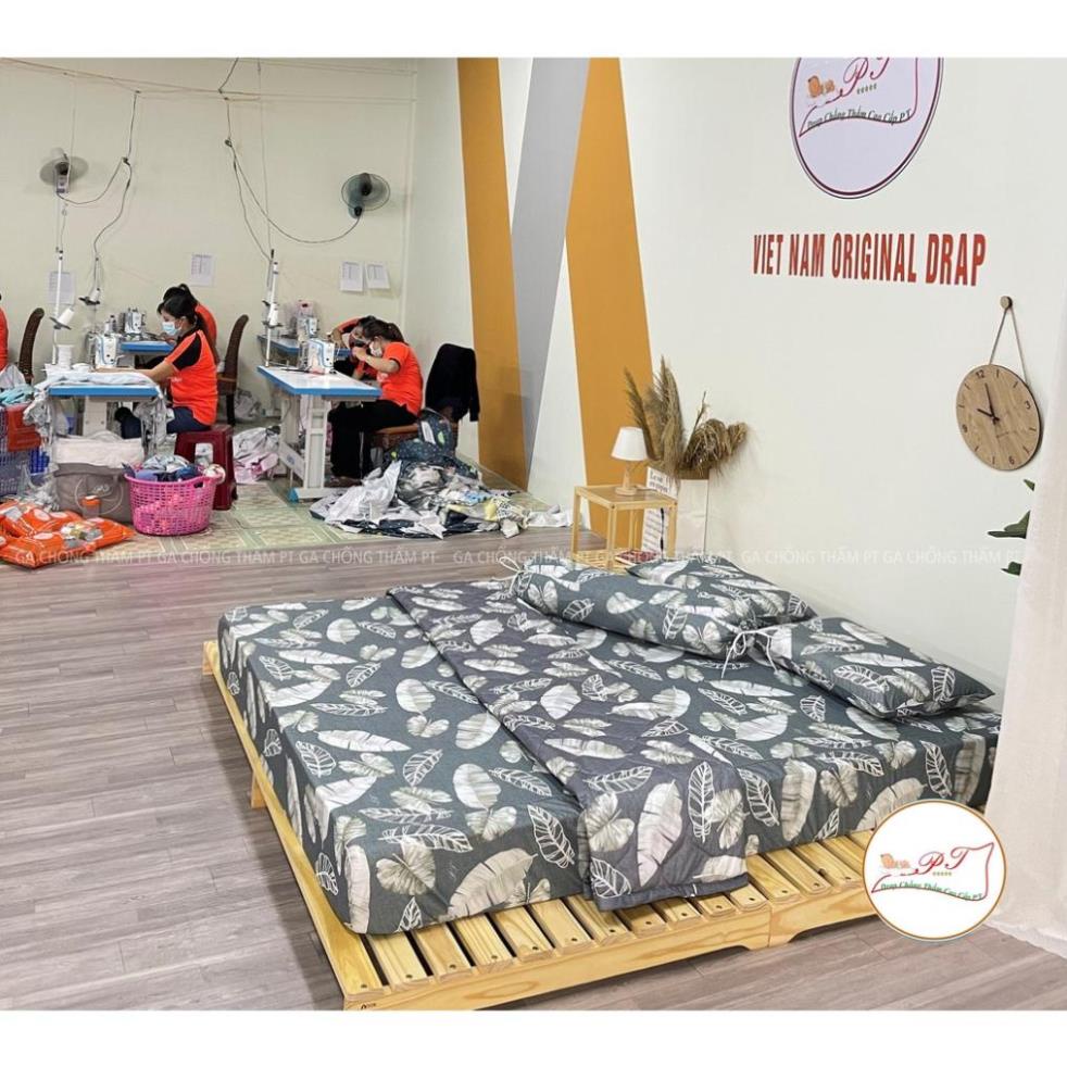 [ HCM ] [ Mẫu  Lá môn ] Ga chống thấm PT cao cấp (ib để chọn mẫu hoặc đặt size theo yêu cầu)