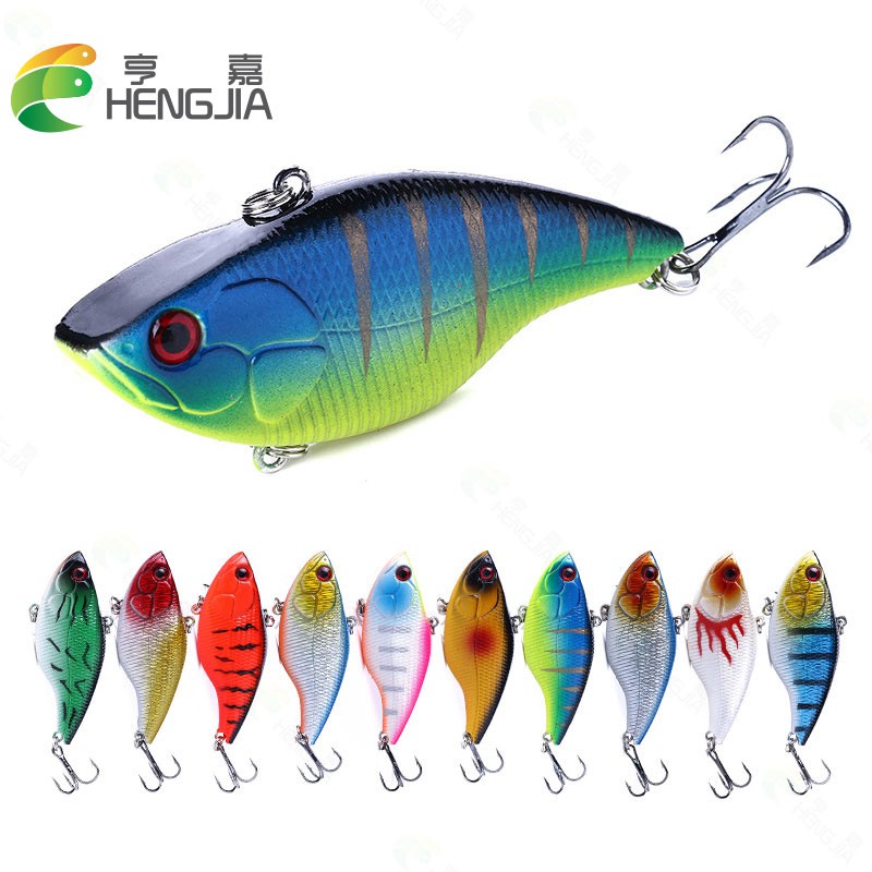 HENGJIA 1PC VIB 7.5CM Fishing 18G bass bass fishing wobbler bait water