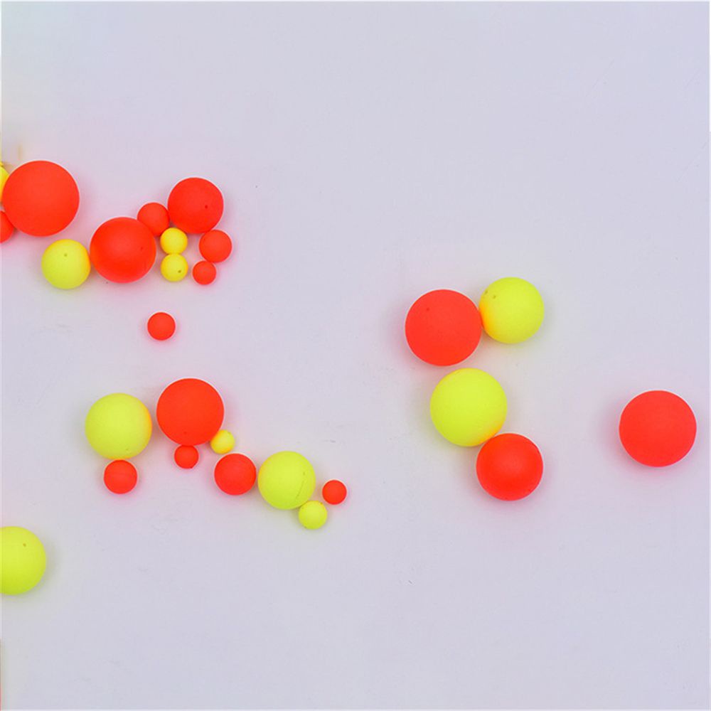 WUWOWU Set 100 bóng nổi câu cá bằng xốp chất lượng cao nhiều màu sắc