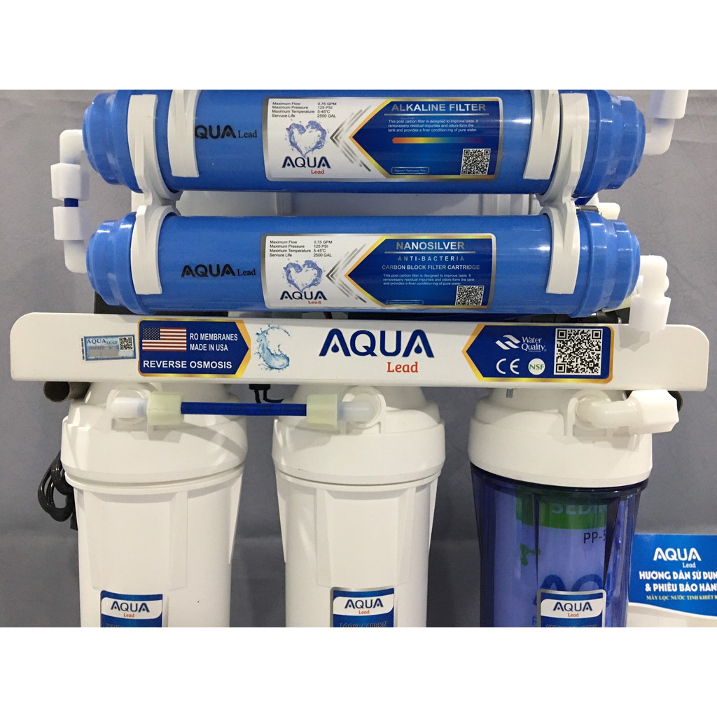 Máy lọc nước Aqua Lead 8-10 cấp lọc chính hãng