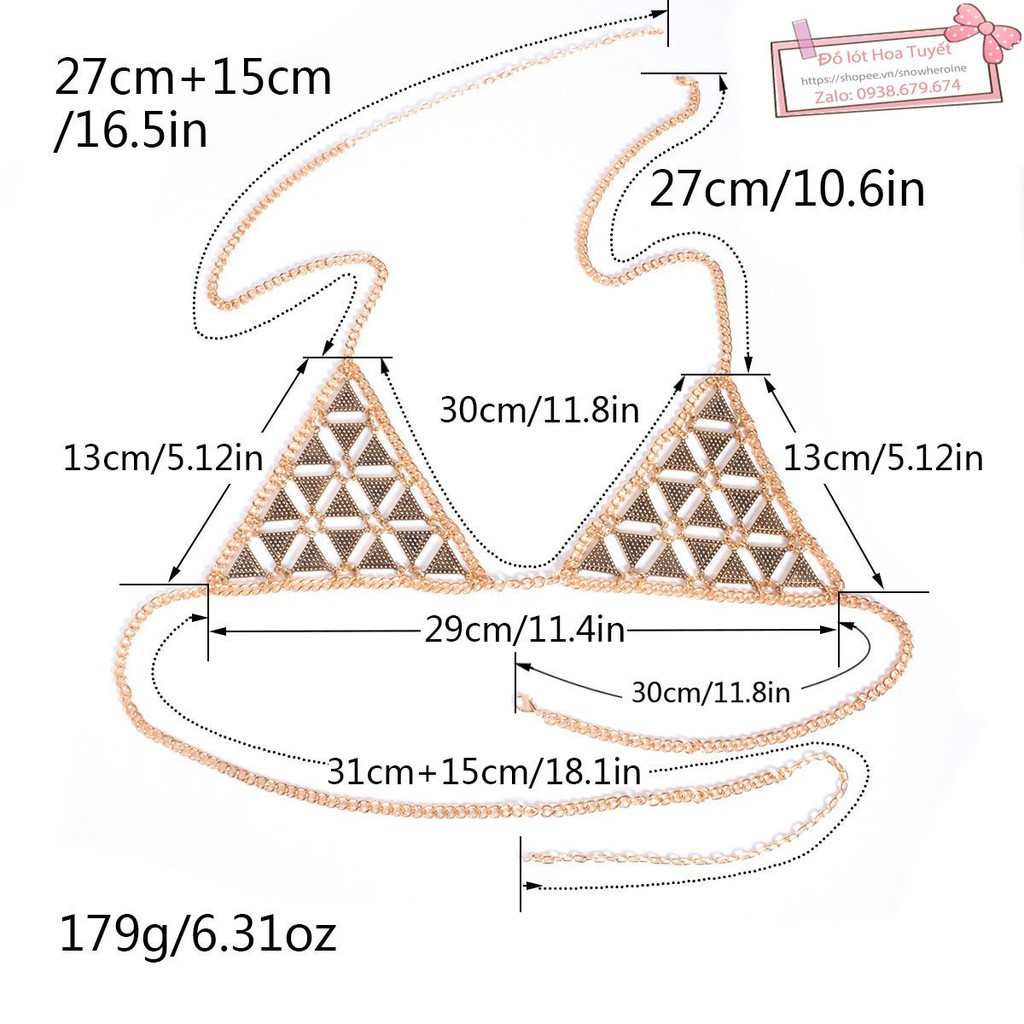 BRALETTE Kim Loại bông hoa cho cô nàng muốn nóng bỏng