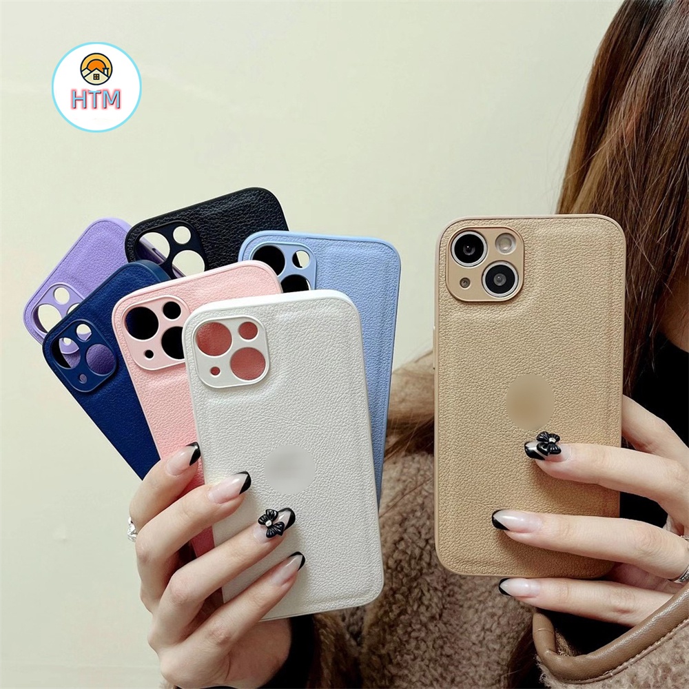 Ốp Điện Thoại Da In Logo Linh Hoạt Chống Sốc Cho iPhone 13 12 11 Pro Max Promax XS Max XR X 7 Plus 8 8Plus