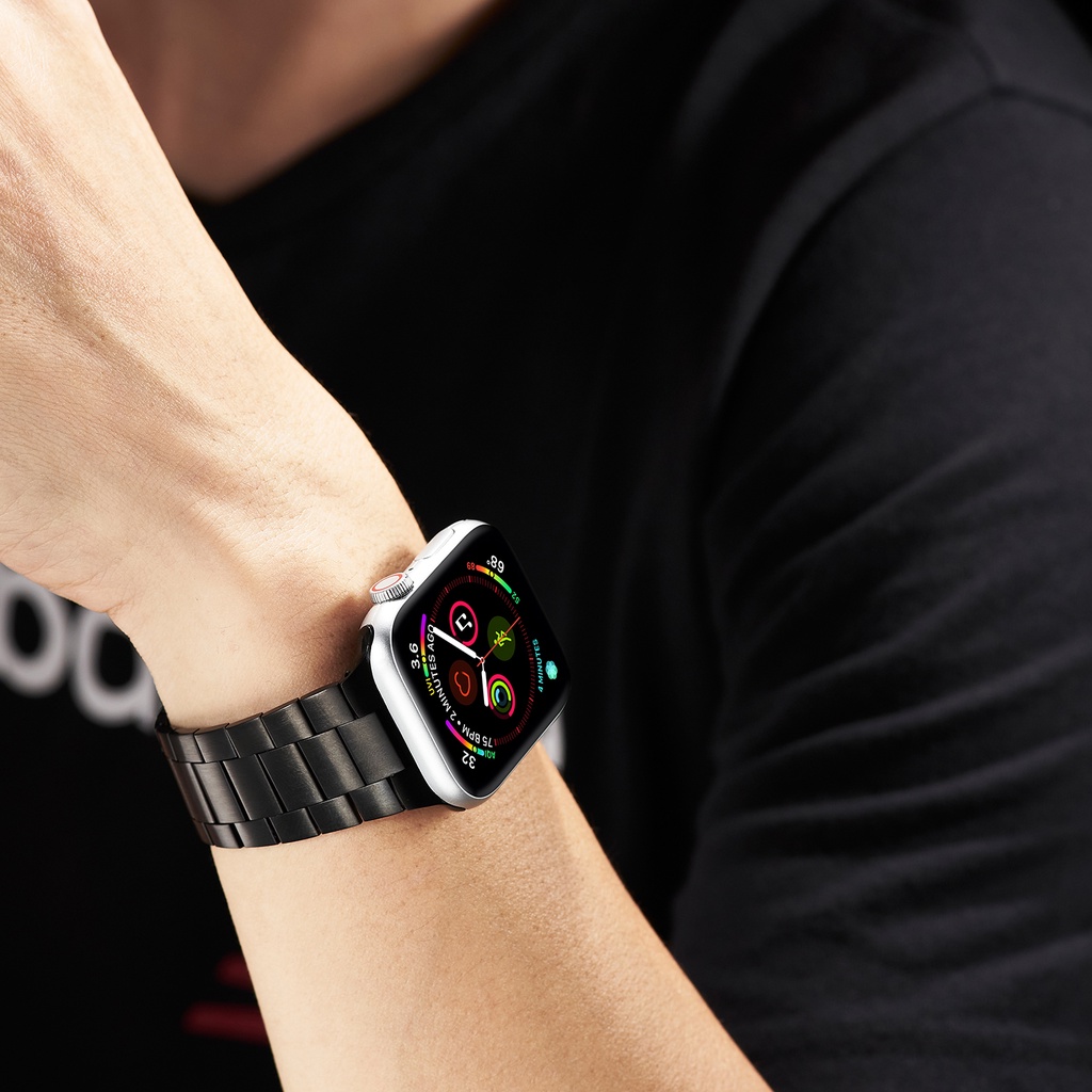 Dây Đeo Bằng Thép Không Gỉ 41mm 45mm 7 / 6 / 5 Cho iWatch Series 4 5 6 7 SE 44mm 40mm 38mm 42mm