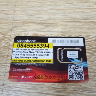 Sim số đẹp tứ quý giữa Vinaphone 10 list 2