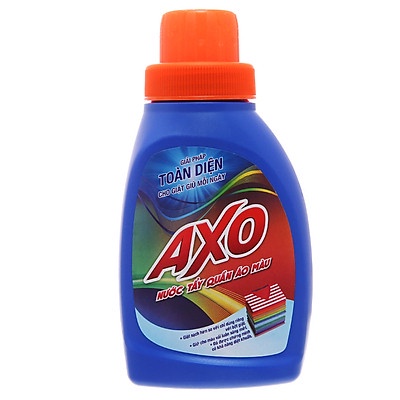 Tẩy quần áo màu Axo 800ml, tẩy sạch quần áo, trắng sáng thơm thoa