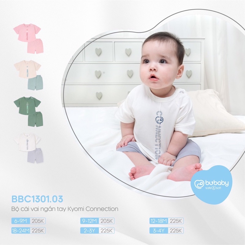 Bu baby - Bộ cài vai ngắn tay KyomiConnection BBC1301.03