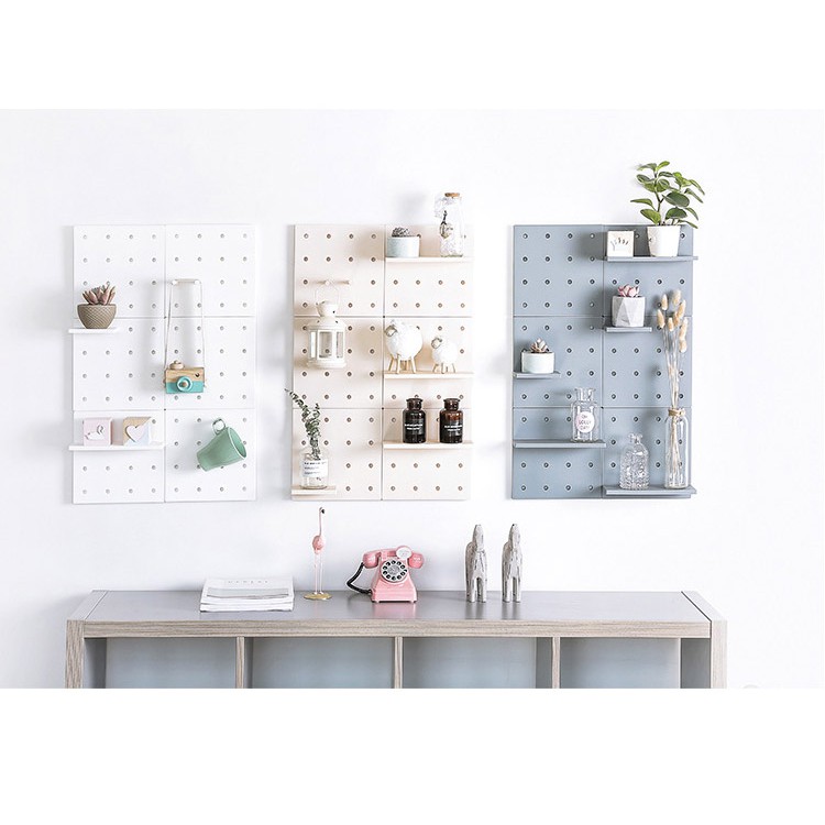 Bảng pegboard mini bảng treo lỗ trang trí , kệ treo tường đa năng FAMAHA