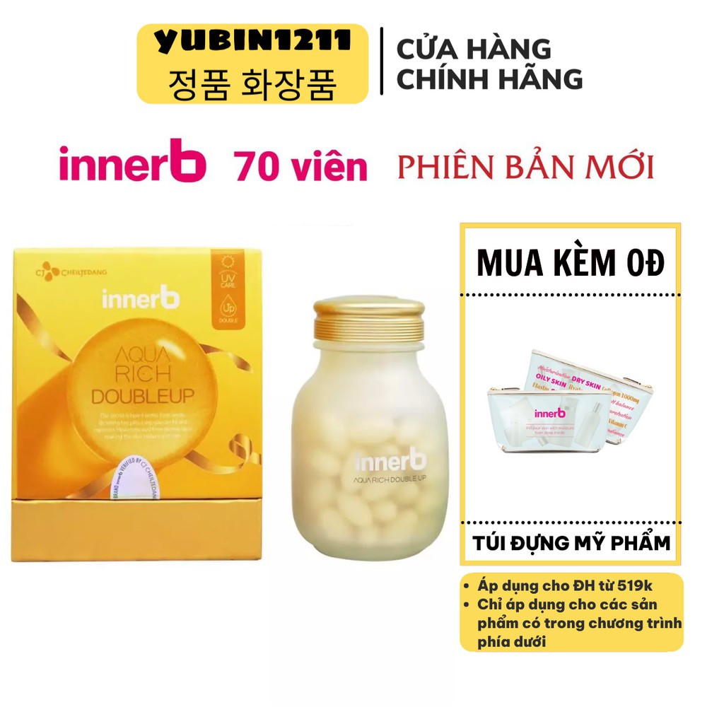 [CÓ BILL]Viên Uống Cấp Nước Innerb Aqua Rich 70V