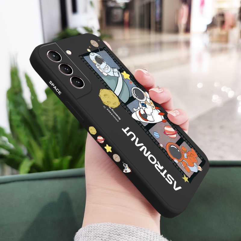 Ốp Điện Thoại Họa Tiết Phi Hành Gia Cho Samsung Galaxy S21 S20 FE Ultra Plus