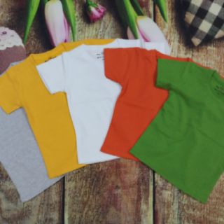 Combo 6 áo thun cổ tròn cho bé