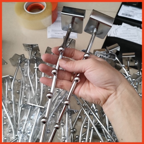 Móc bi cài - bi gắn thanh inox - tay bi treo quần áo loại 7 bi treo quần áo hạt bi tiện lợi, đẹp mắt tiết kiệm diện tích