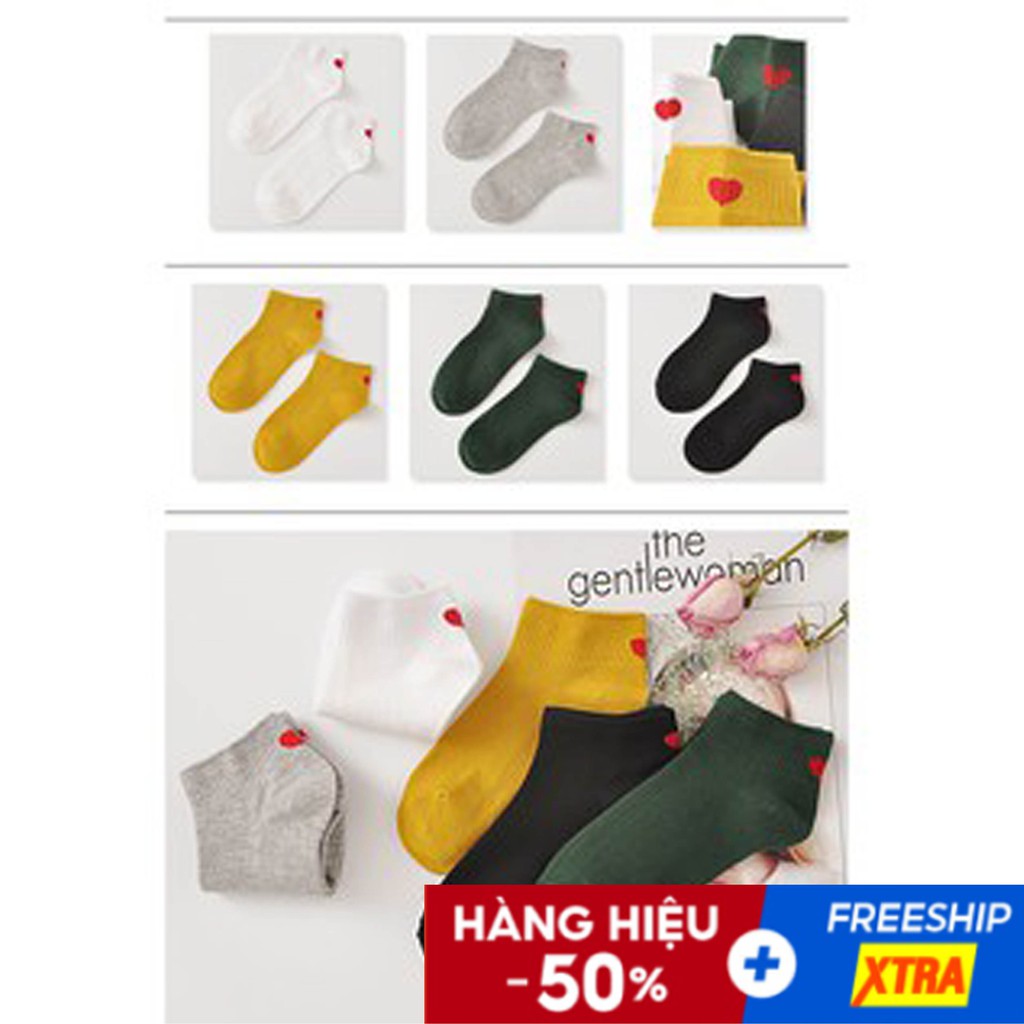 Tất/vớ Nữ Cổ ngắn Cotton Ulzzang Hàn Quốc siêu dày, xịn và Dễ thương