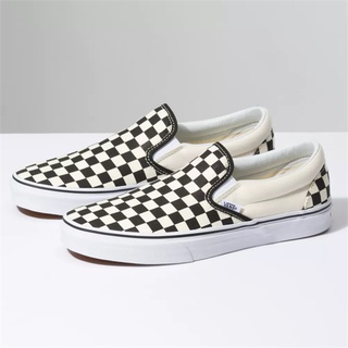 (Giày Chính Hãng) Slip On Classic Checkerboard Black White