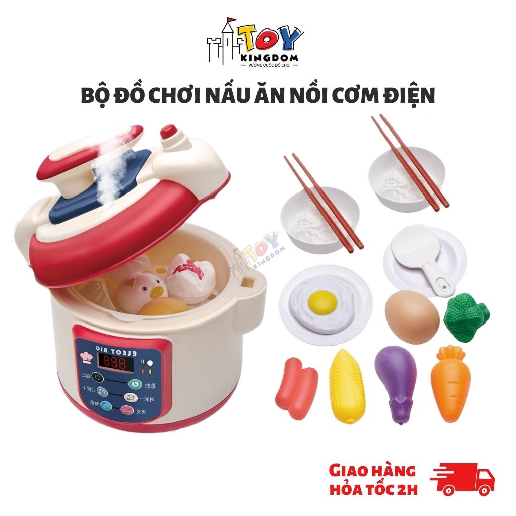 Bộ Đồ Chơi Nấu Ăn Nồi Cơm Điện, Có Nhạc Và Khói Bốc Lên Giống Thật, Bao Kèm Phụ Kiện Nấu Ăn