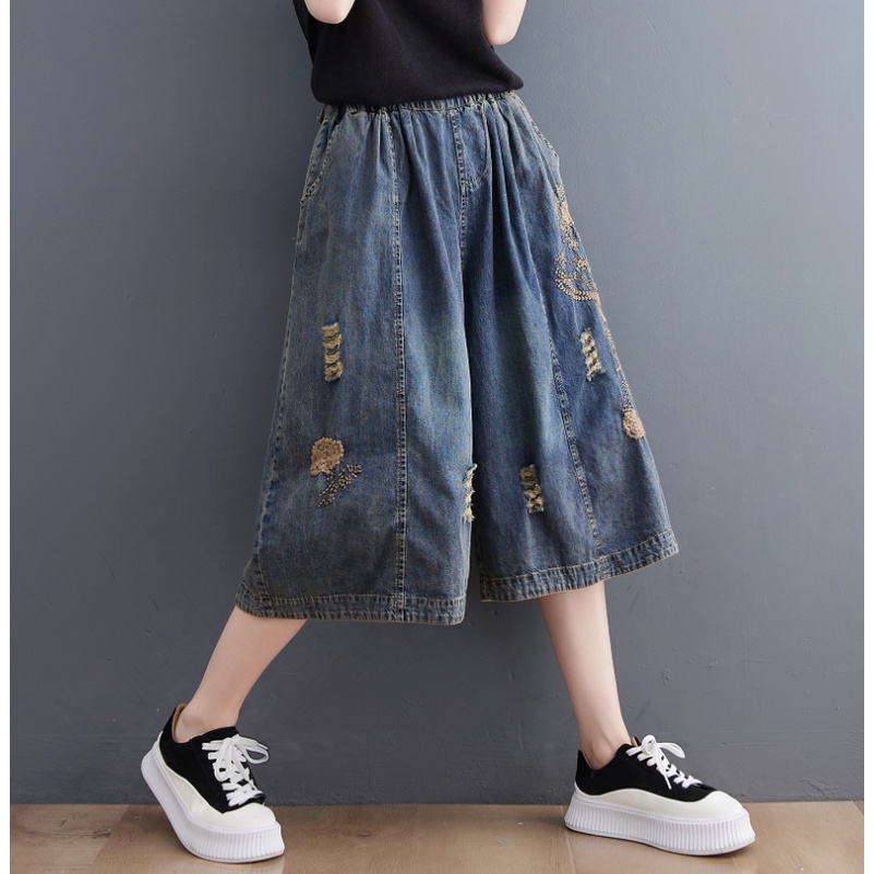 G10 Quần short lửng bigsize freesize thời trang phong cách trẻ trung form thụng rộng