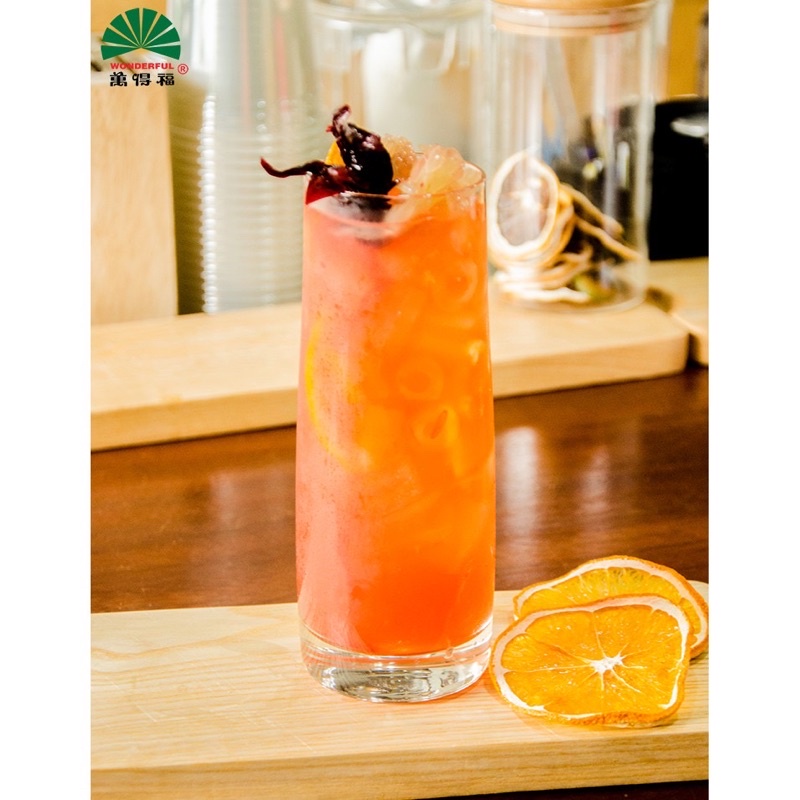 Siro bưởi đỏ có tép Wonderful chai 1kg3