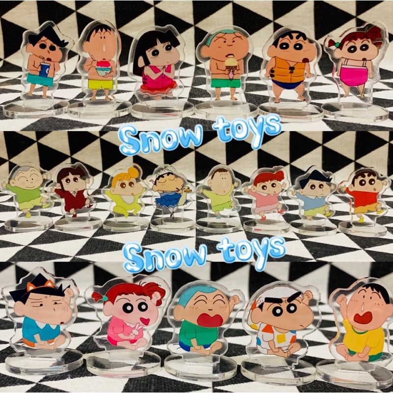 Mô Hình Tượng Standee Acrylic Mica Shin cậu bé bút chì - Nohara Shinnosuke Kazama Toru Sakurada Nene Sato Masao Bo