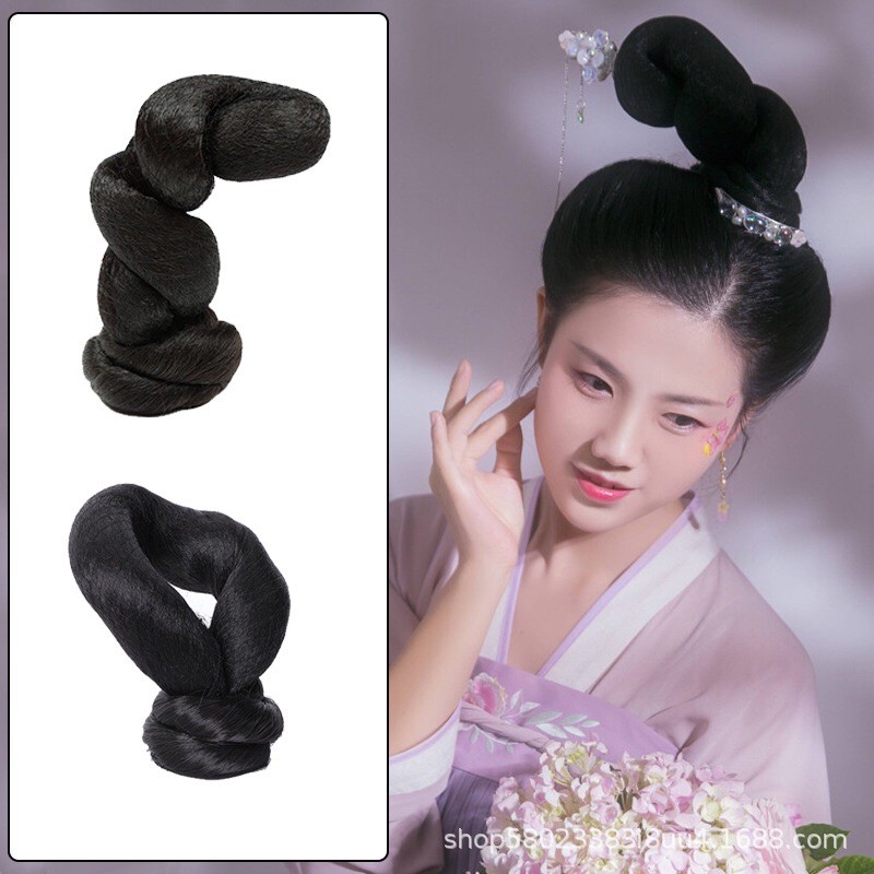 Búi xoắn dáng đứng cổ trang