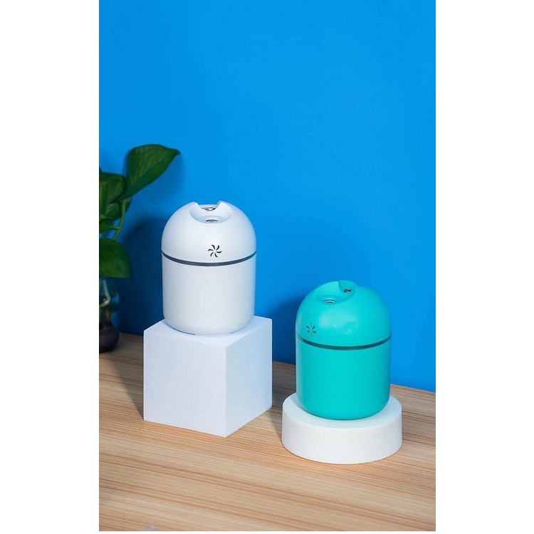 Máy Phun Sương Tạo Độ Ẩm Khuếch Tán Tinh Dầu Mini H6 220ml Cổng Usb Đèn Led Đổi Màu Dùng Làm Đèn Ngủ Trang Trí Để Bàn