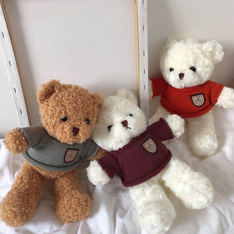 Gấu Teddy Nhồi Bông Mềm Mại Dễ Thương Kích Thước 30cm