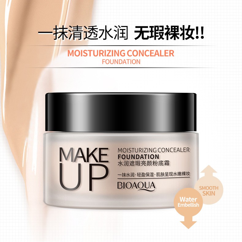 [Sẵn chính hãng] Kem nền che khuyết điểm chống trôi khi gặp nước Bioaqua