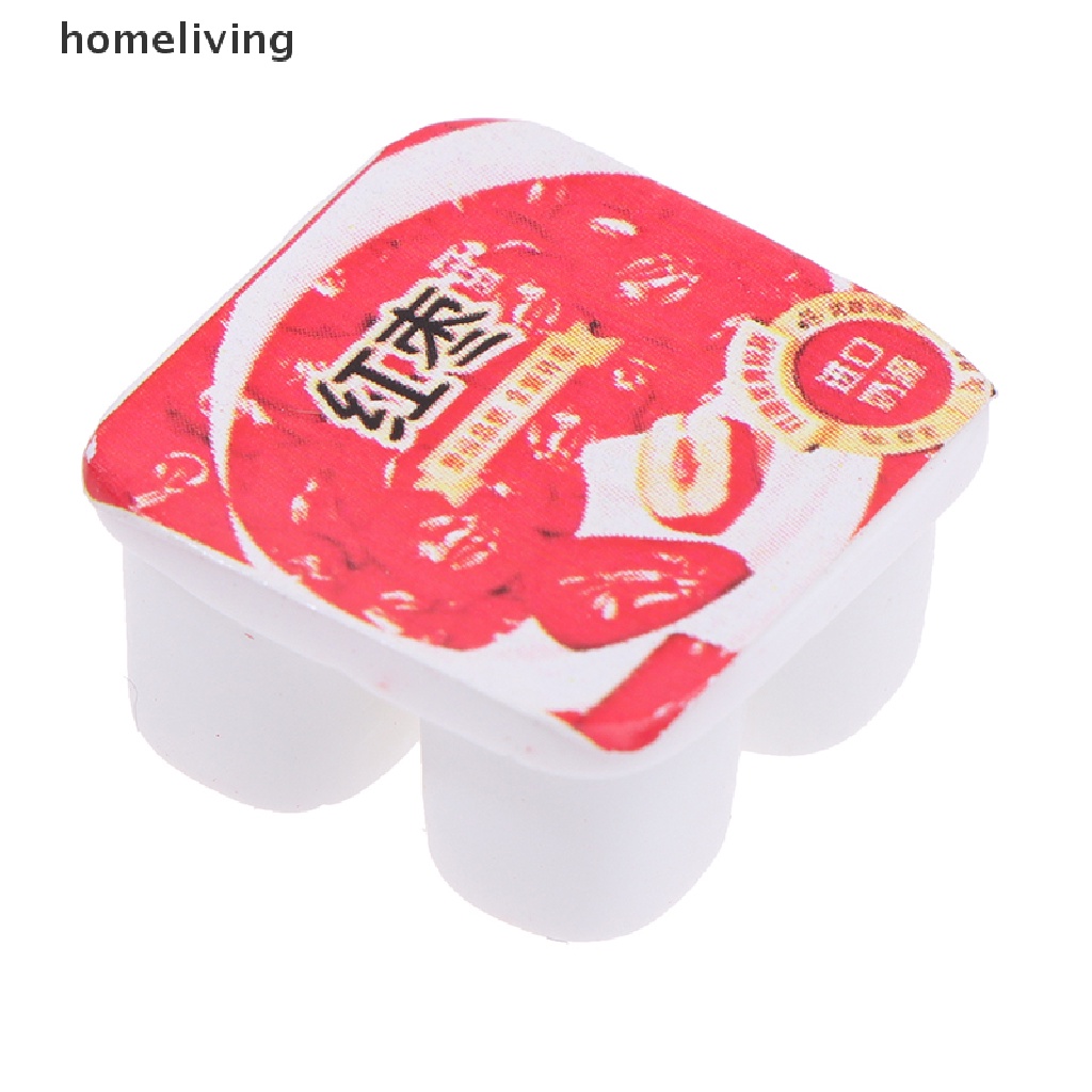 Set 10 Sữa Chua Mini Tỉ Lệ 1: 12 Dùng Để Trang Trí Nhà Búp Bê