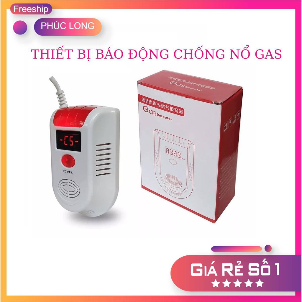 Thiết bị báo động chống nổ Gas Detector - Hàng Chuẩn - Bảo hành 6 tháng