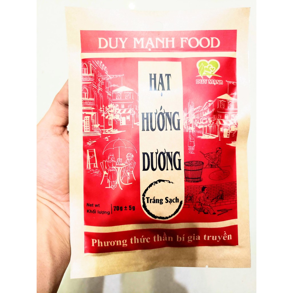 Hướng Dương Trắng DUY MẠNH Gói 70gr - ThiênĐường của các mónăn vặt