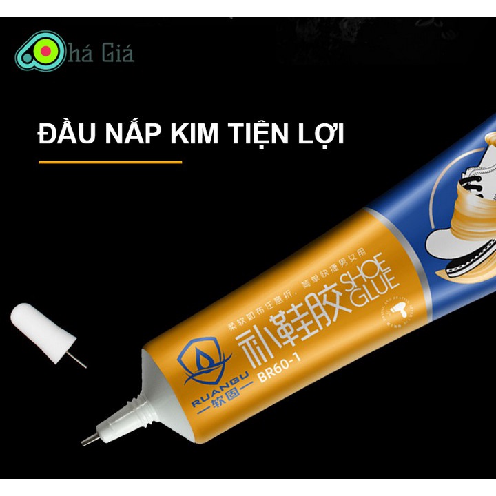Keo Dán Giày Trong Suốt Đồ Da Chuyên Dụng Shoe Glue 60g