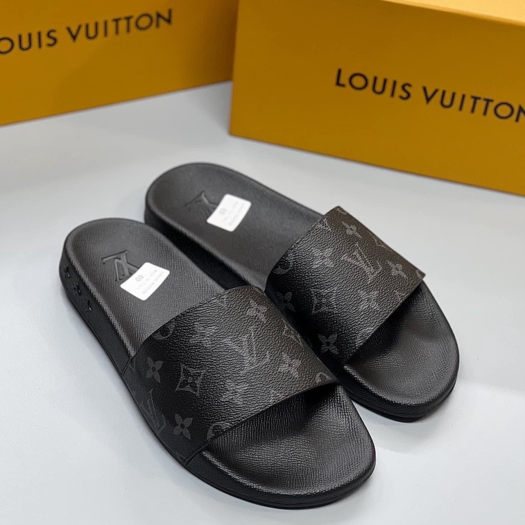 Dép lê quai ngang Louis Vuitton vân hoa [ Dota ]