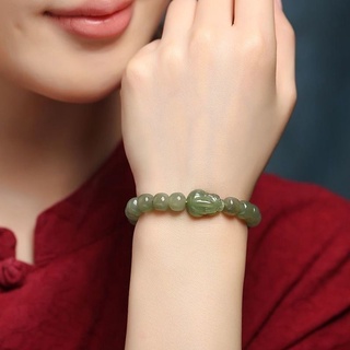 Vòng tay đá sapphire mẫu 2022 may mắn phong cách thượng hải cổ xưa cho nữ