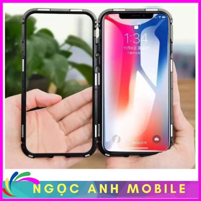 ÔP Lưng iphone 13 ProMAX,Ốp iphone Hít Nam Châm Cường Lực 2 MẶT IPHONE 13/11pro/12/12promax