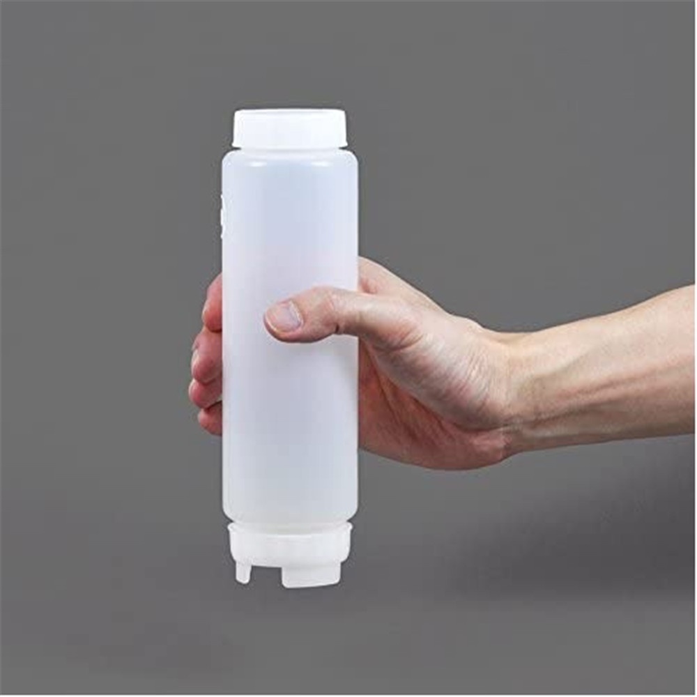 Bình Đựng Nước Sốt Hai Đầu Dạng Bóp Dung Tích Lớn Bằng Nhựa Dùng Trong Nhà Bếp