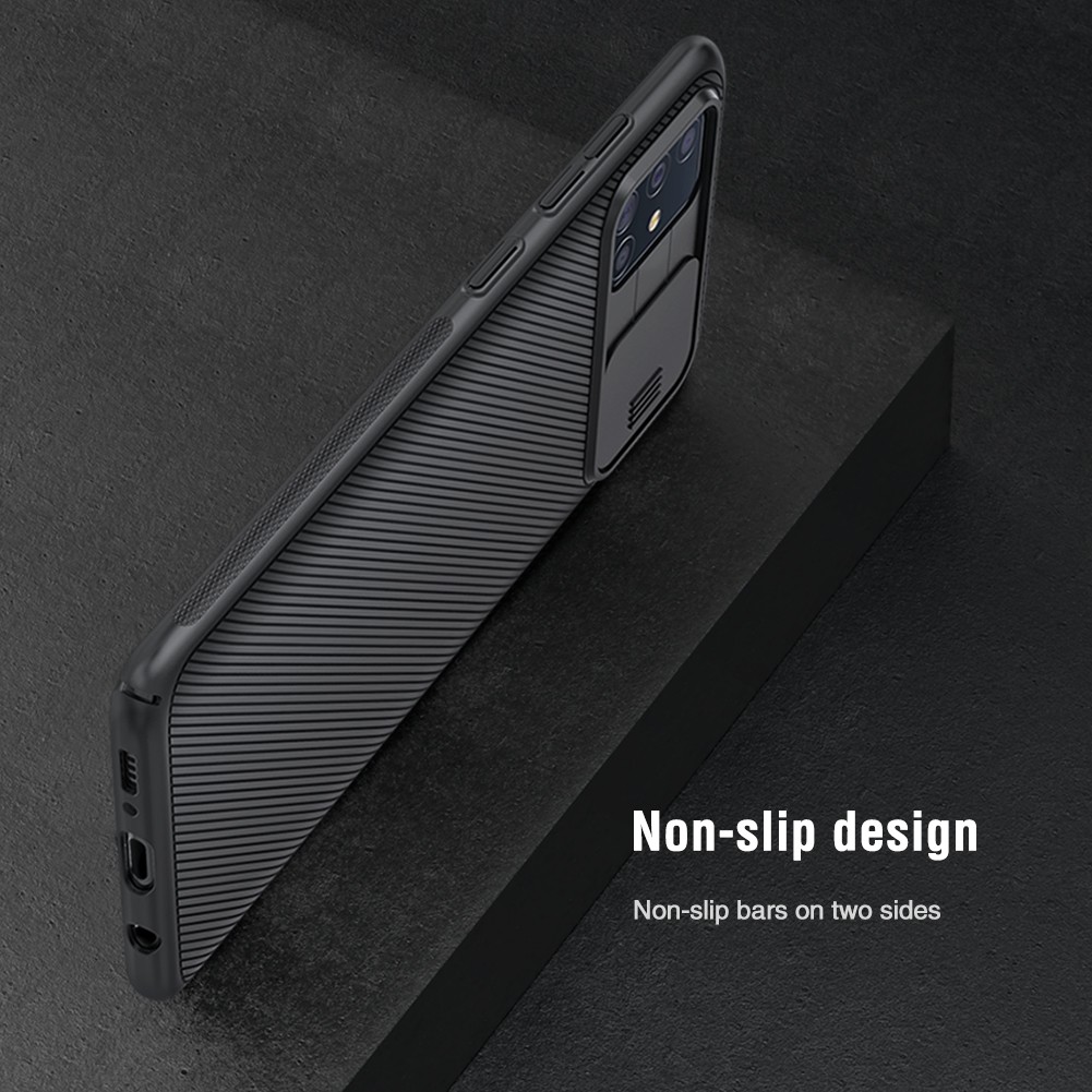 Ốp điện thoại NILLKIN kết hợp miếng bảo vệ camera sau chuyên dụng cho Samsung Galaxy A42 / A51 / A71 / M51