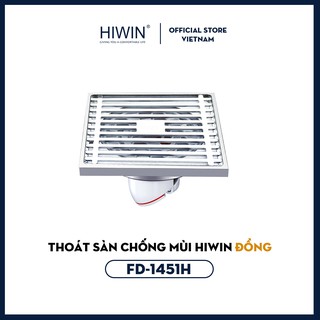 Thoát sàn chống mùi thoát nước nhanh đồng mạ crom Hiwin FD-1451