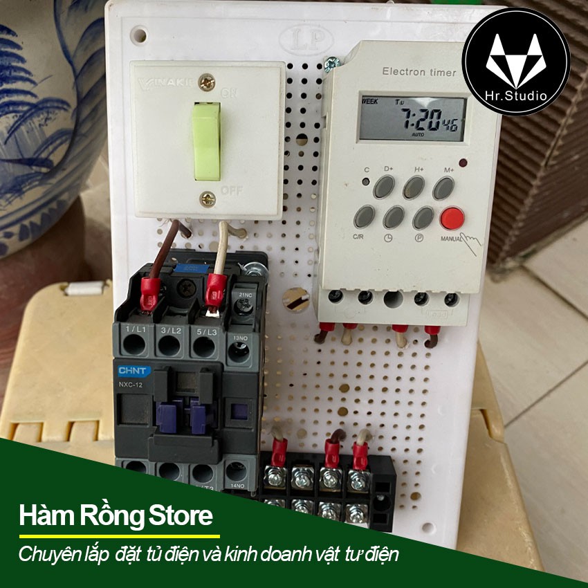 Bộ điều khiển hẹn giờ bật tắt tưới tiêu, chiếu sáng, báo thức công suất từ 100W đến 1kw, 2kw 16 lần trong ngày