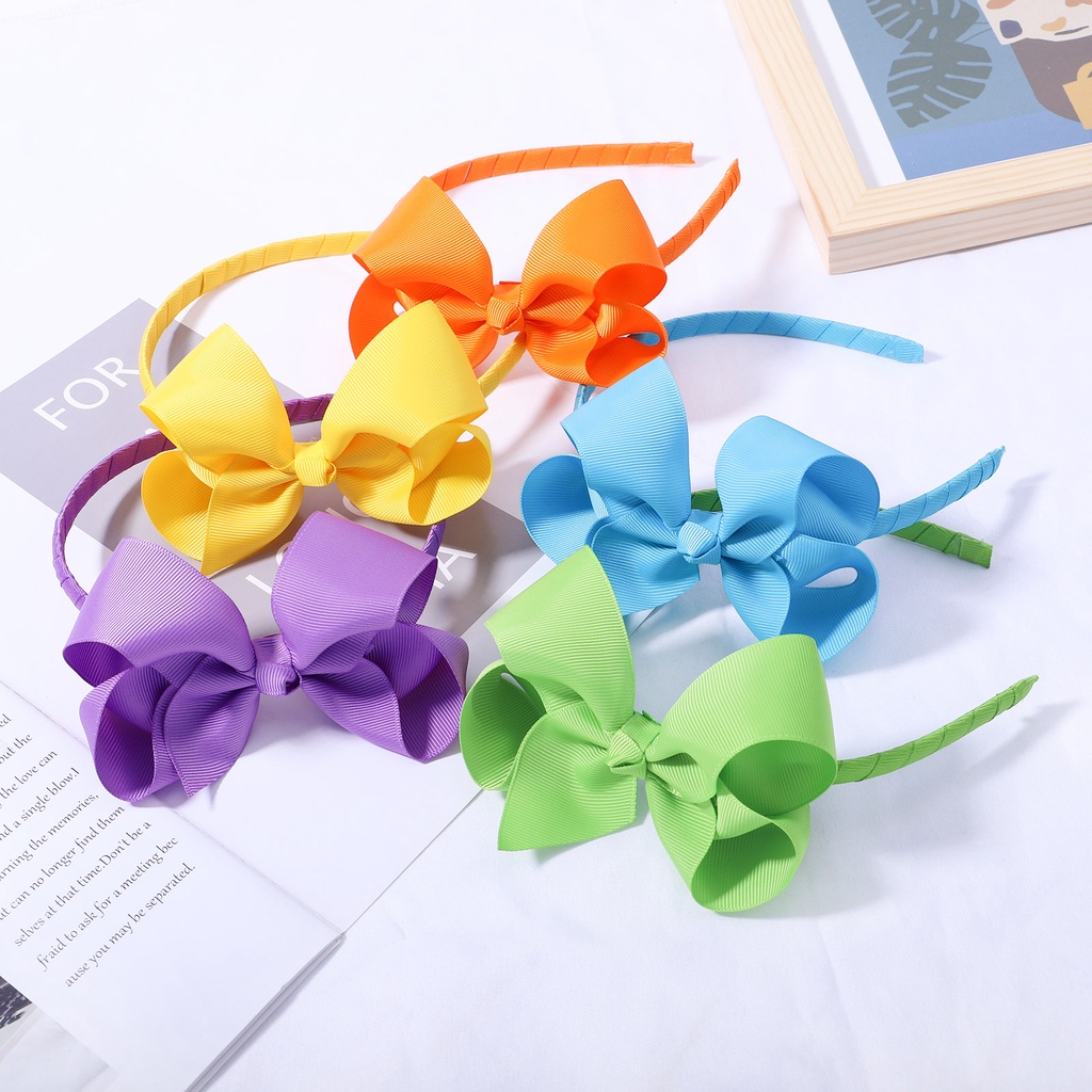 Cài tóc nơ KIDSBOWS nhiều màu tùy chọn cỡ 4.2inch thời trang cho bé gái