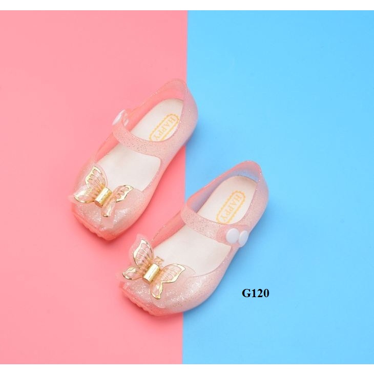 Giầy bệt bé gái G120/G469 giày da lộn siêu mềm bé gái/giày nhựa hồng CUTE