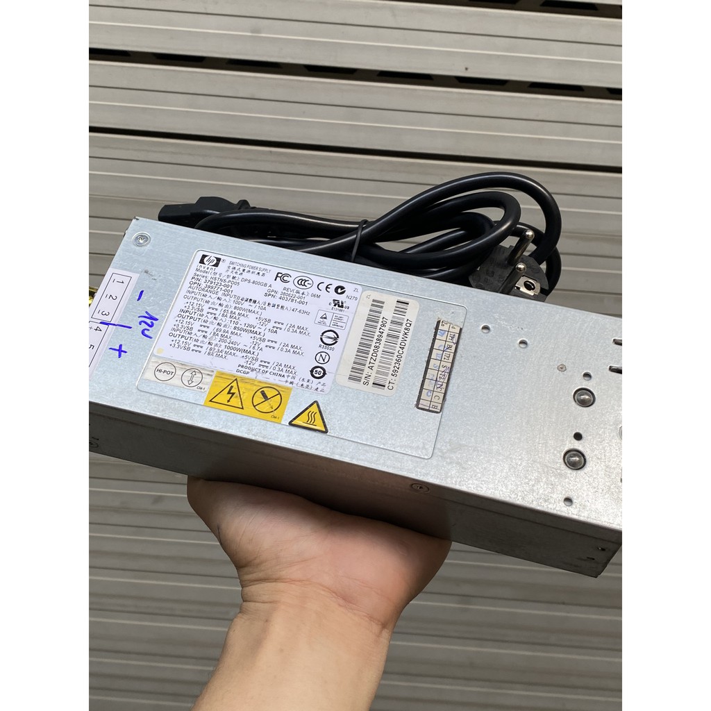 Bộ nguồn server HP 1000W 12,15V-82.3A đã kích hoạt